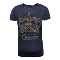 Дамска тениска Queen черна 6709